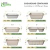 EcoQuality 22oz Disposable Bowls - Rectangular Compostable Sugarcane Fiber Biodegradable