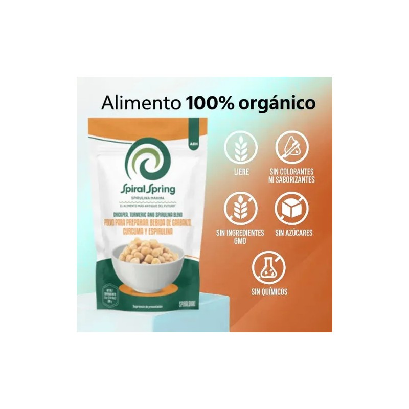 Spiral Spring 2 Bolsas 200g Alga Spirulina + Garbanzo