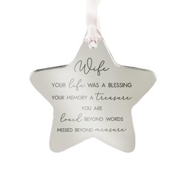 Family Remembrance Christmas Tree Star Bauble Decoration Memorial to Mum Dad Grandma Grandad Brother Sister Auntie Uncle Friend (Mum)