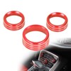 Air Conditioner Switch CD Button Knob Cover Trim Aluminium Alloy