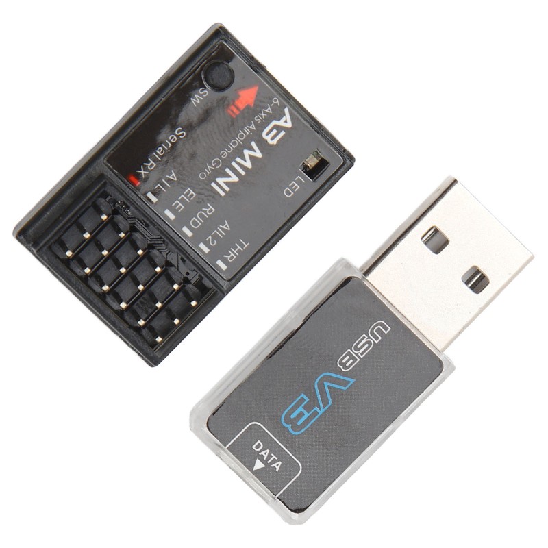 RC Flight Controller A3 Mini 6 Axes Airplane Gyroscope Stabilizer