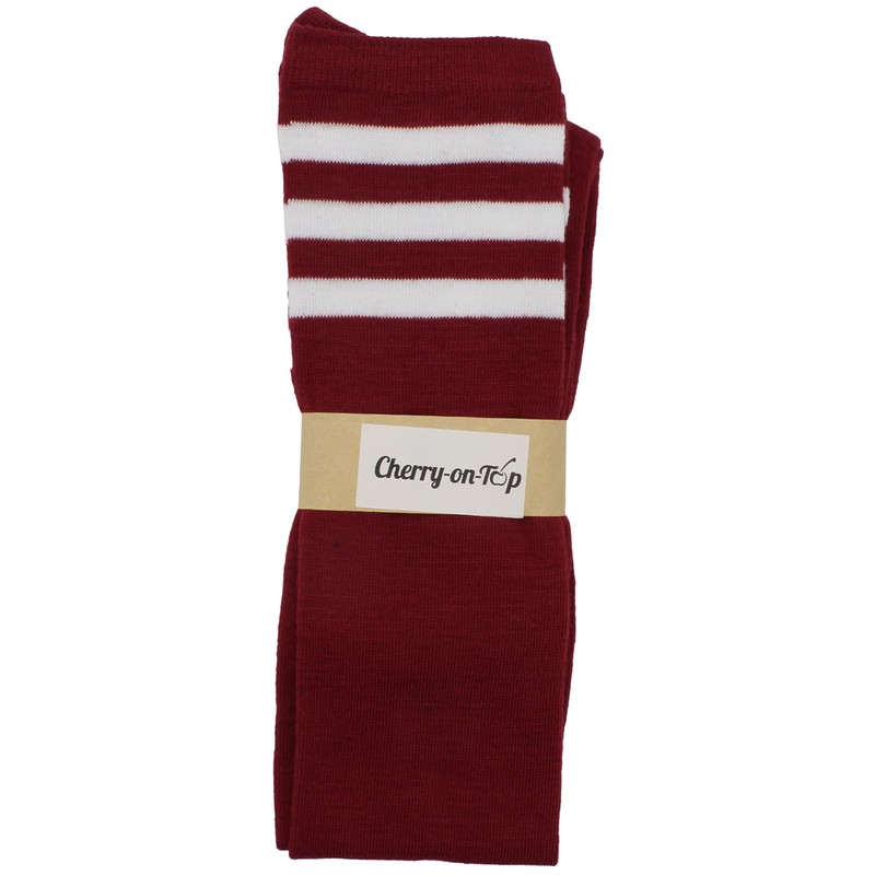 Knee Thigh High Sock Cheerleader Pub Golf Sport Stripe Socks
