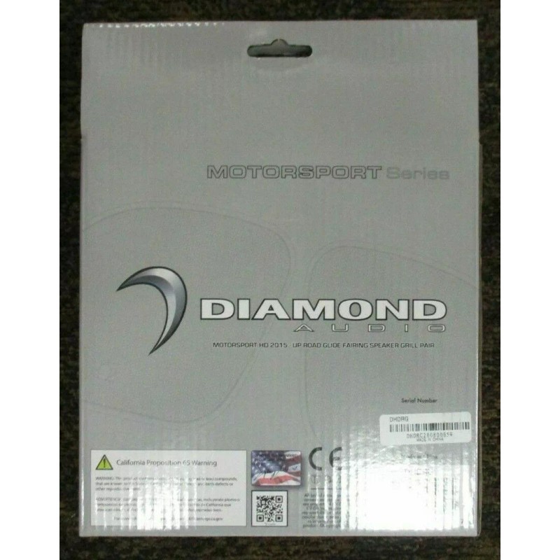 DIAMOND AUDIO DHDRG 15+ H-D ROAD GLIDE FAIRING SPEAKER GRILLS