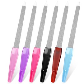 6 Piece Nail Files Natural Nails Set, Double-Sided Nail Files for Manicure and Pedicure Nail Files Nail File Small Nail Files for Gel Nails Black and White