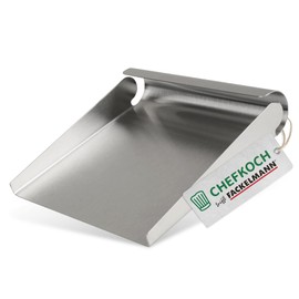 Chefkoch Stainless Steel Vegetable Taxi - Practical Household Aid for the Kitchen - Kitchen Spatula for Picking up Cut Vegetables - Dishwasher Safe Vegetable Scoop