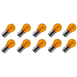 cyclingcolors BAY15D 12V 21/5W Orange Bulb (Pack of 10)