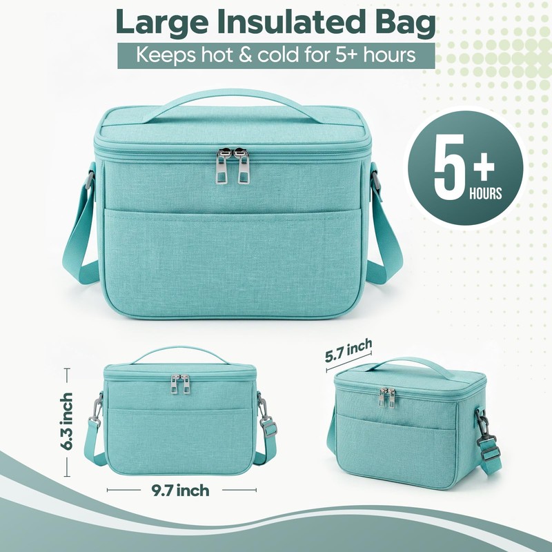 HOMETALL Bento Box Adult with Insulated Lunch Bag - 3