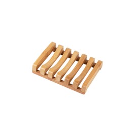 Bamboo Naturals Bar Soap Dish for Sink or Shower, Odor Resistant Tray, Sustainable Bamboo Wood Holder, Great for Bathrooms and Kitchens