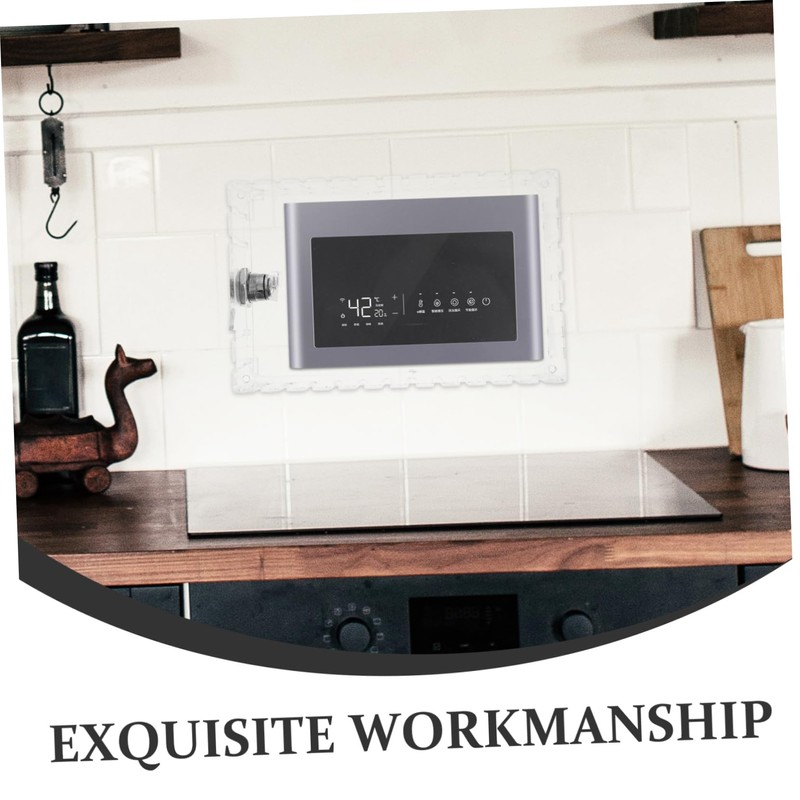 Operitacx Transparent Locking Thermostat Cover with Key Air Conditioner Thermostat