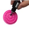 Happyupcity 20PCS Pink Plastic Flower Shape Eyelash Glue Holder Dispenser
