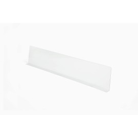 Sightline Display - Shelf Dividers - Shelf Retainer 100ct - Adhesive Mount Clear Plastic 13" L x 3" H x .5" W x 20 Mil Thick Shelf Dividers for Store, Display Cabinet - Gondola Shelf, Cabinet, Closet