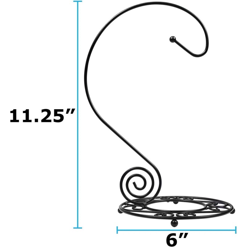 Blue Donuts Black Banana Holder Rack Sturdy Design Keeps Bananas