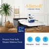 Allersoft| Queen Sleeper Sofa Mattress Cover with Secure Locking Zipper.