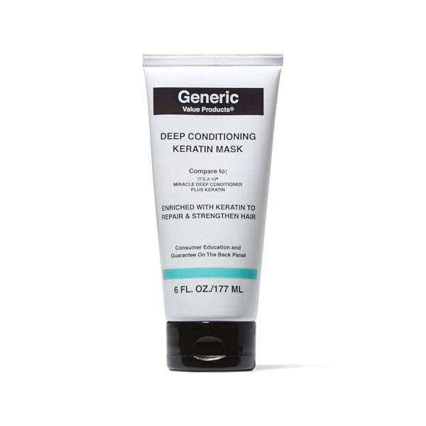 Generic Value Products Deep Conditioning Mask Plus Keratin, Adds Shine,