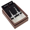 925 Solid Sterling Silver Filigree Cross Earrings for Women -