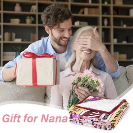 CAPRIFIC Nana Gifts,Nana Birthday Gifts on for Nana, Gifts for Nana on Her Birthday,Flannel Soft Throw Blanket 50x60 Inches
