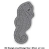 'Seahorse' Rubber Stamp - Unmounted Design for Crafting & Scrapbooking,