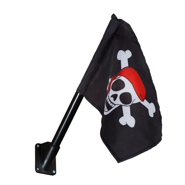 Gorilla Playsets 09-1014-P Pirate Flag Swing Set Accessory with Mounting Hardware, Black
