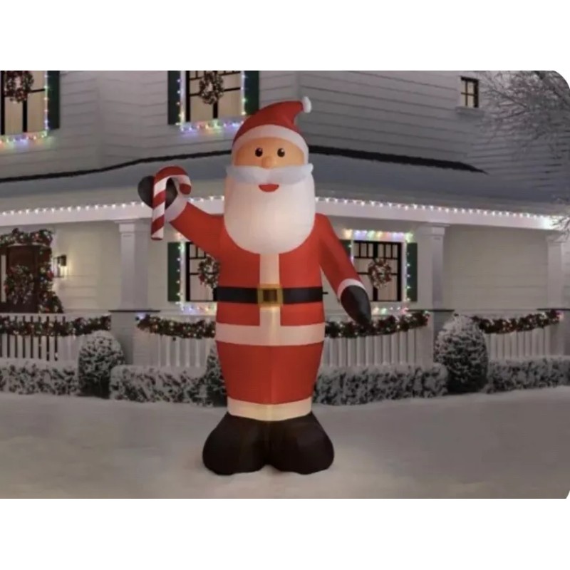 Home Accents Holiday Giant 11 Ft Santa Christmas Inflatable By
