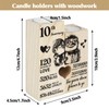 10th Anniversary Wedding Gifts for Wife, Husband, Couples Gift Candlestick,Ten