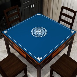 DIFEIUKI Mahjong Mat, Poker Mat, Square, Poker Table Cover, Thick, Anti-Slip Lining, Noise Reducing, Domino Games/Pego Mat, Board Game Room, For Home & Travel, 31.5 x 31.5 inches (80 x 80 cm)