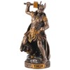 Miniature Figurine Germanic God Thor Bronze Hand-Painted by Veronese