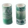 YYlingx 8 Rolls Green Washi Tape,Green Plants Floral Animals Washi
