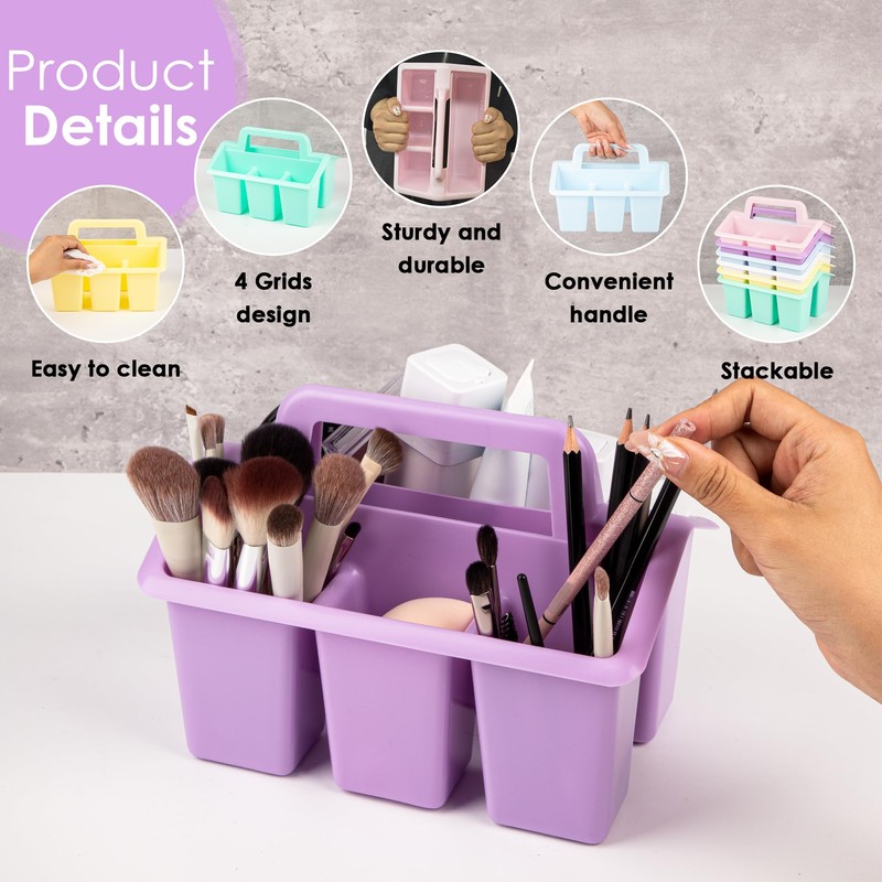 Find Scrapblooms Plastic Caddy For Classroom,Office,Home,6-pack Storage Caddy For Pencil,Pen,Craft