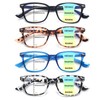 CLASAGA Progressive Multifocus Reading Glasses for Women Men, Blue Light