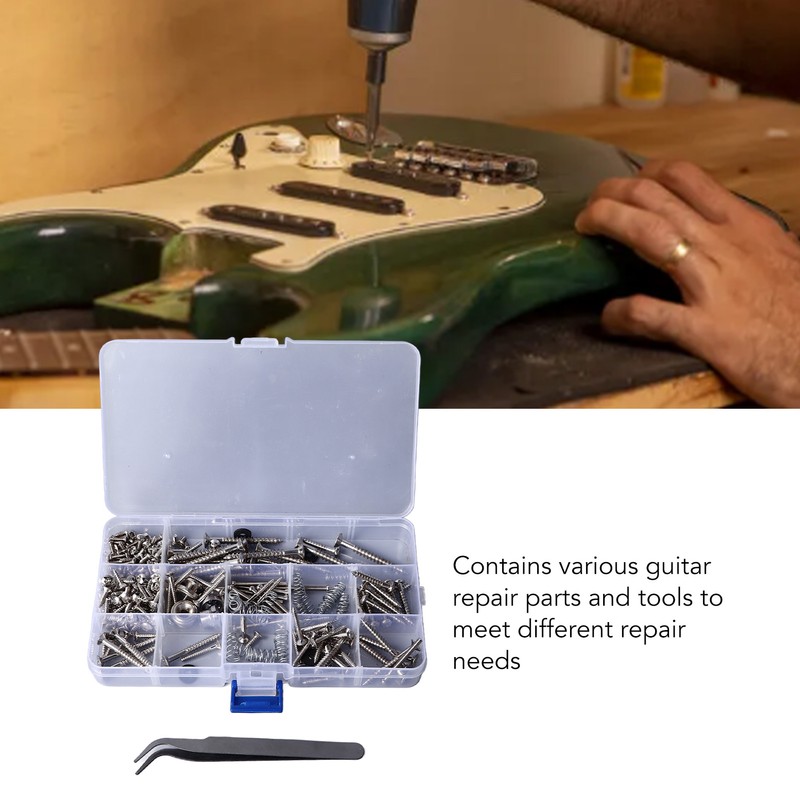 Guitar Repair Screw Kit Electric Acoustic Guitar Mounting Screws Strap