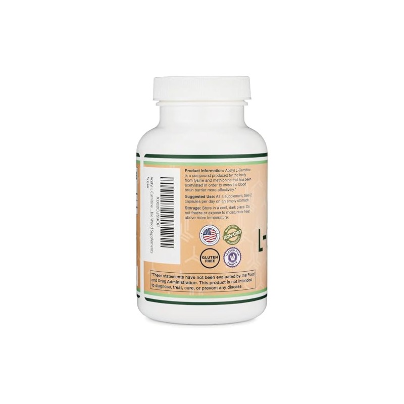 Acetil L-Carnitina 1000 mg Acetyl L-Carnitine (ALCAR) Supplement, 150 Capsules