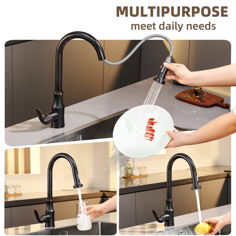 Angle Simple Kitchen Faucet Head, G 1/2 or 13/16 Inch