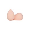 Housoutil 2pcs Heart Shape Makeup Sponge Wet and Dry Dual