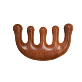 Massage Comb, Sandalwood Comb, Natural Wood, Half Moon Comb, Scalp, Face, Neck, Scalp, Meridian Massager, Hair Brush, Shampoo Brush, Head Massager, Premium Wooden Comb, Anti-Static, Popular, Unisex, 1