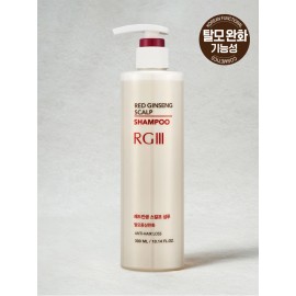 RGIII Red Ginseng Scalp Shampoo 300ml, Korean Anti-Hair Loss Shampoo for Scalp Cleansing & Hair Growth Support