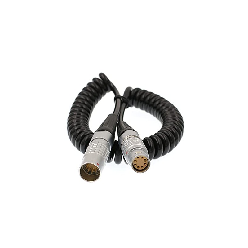 DRRI 2B 8 core Male to 8 core Female Coiled