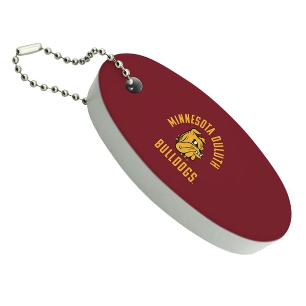 GRAPHICS & MORE Minnesota Duluth Bulldog Floating Keychain Oval Foam