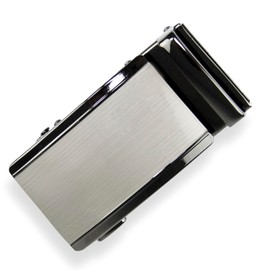 Glamexx24 Men's Automatic Buckle Belt, Business Belt with Ratchet, Width 35 mm, Length 115 cm - 150 cm, Adjustable Size, White, Buckle Model 10 + White Belt