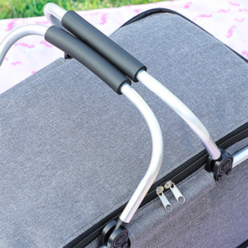 Insulated Cooler Basket Foldable Large Capacity Portable Outdoor Picnic Insulated