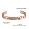 Wollet Mens Copper Magnetic Bracelet Arthritis Small 7", Copper