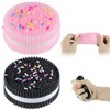Muomdid 2Pcs Cookie Squishies Silicone Fidget Toys Taba Squishy Ultra-Soft