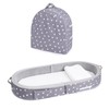 Mooedcoe Foldable Toddler Floor Bed with Sides, Folding Toddler Bed