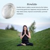 QINJIEJIE White Howlite Polished Healing Crystals 1.8-2.0" 2PCS Large Reiki
