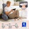 TranquilRelax Reading Pillow, Back Pillow with Pockets for Bed Sitting