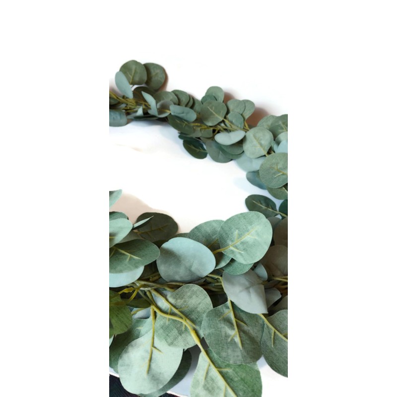 Green Eucalyptus Leafy Garland with Optional LED Lights Great for