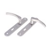 Aqbau® Door Handle Set Long Plate Silver Door Handle Door