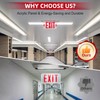 LED Exit Sign LED Edge-Lit Exit Sign Emergency Light, 120-347V,