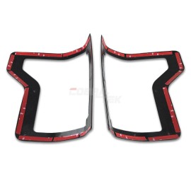 CBK For 2015–2020 Ford F-150 F150 Tail Light Trim Cover Gloss Black ABS Overlay