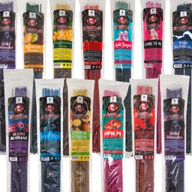 Blunt Black 19" Jumbo Hand Dipped Incense Sticks 30-Stick Packs - 6 Assorted Scents