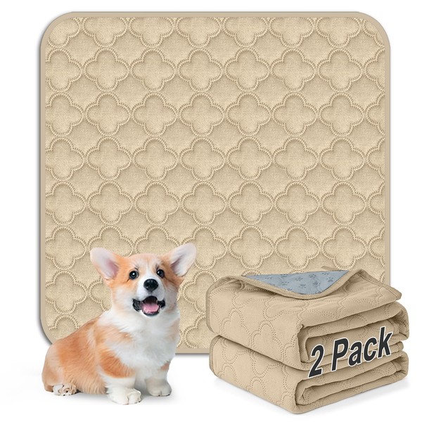 FunFurry Washable Pee Pads for Dogs - 2 Pack Reusable